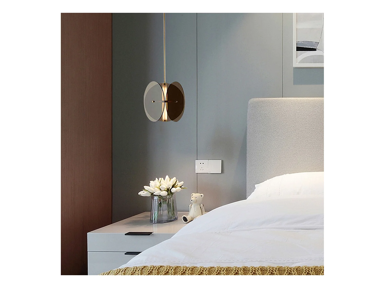 Hängelampe Toolight App1675-Cp Round Black