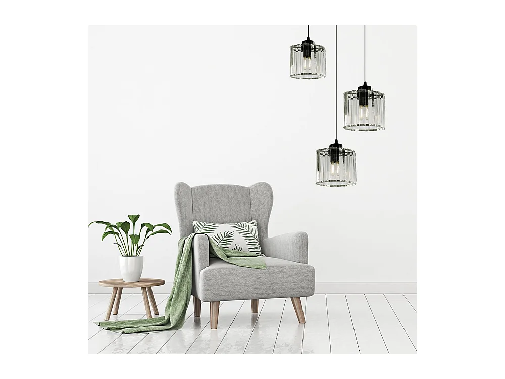 Lampe Suspendue Toolight App513-3Cpr Black