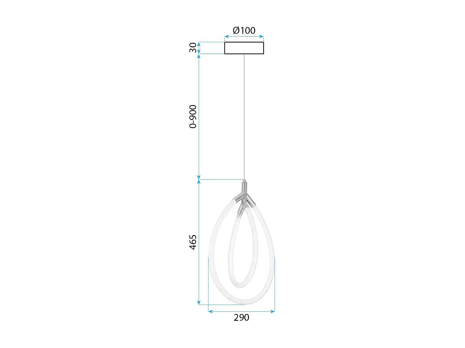 Lampe Suspendue Toolight Led G017-Cp Gold