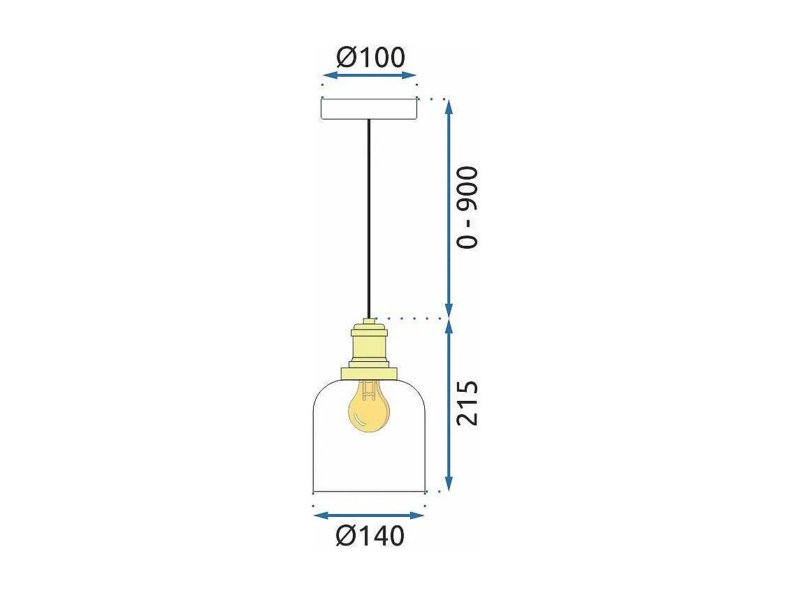 Lámpara Toolight App1173 White