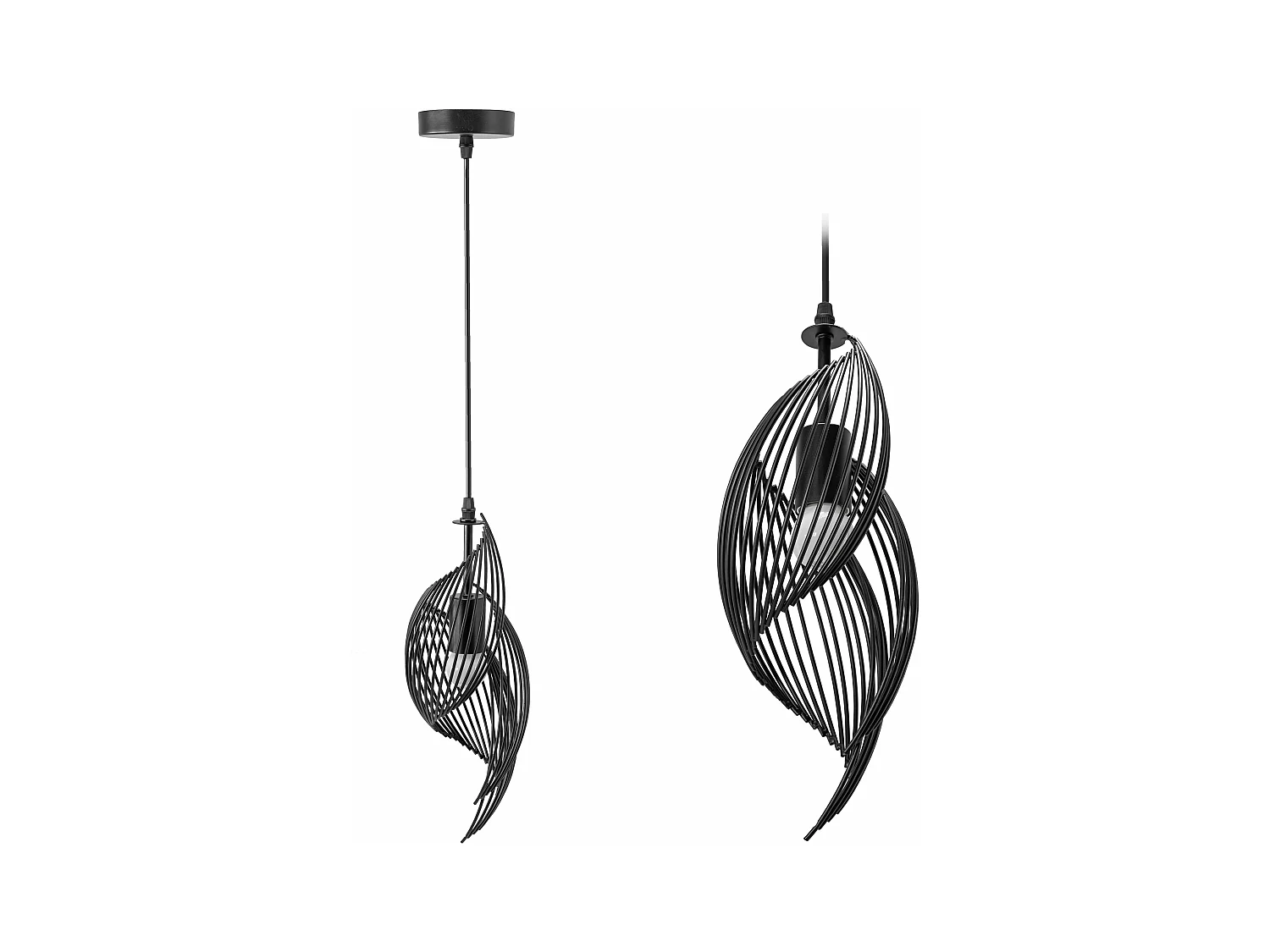 Candeeiro Suspenso Toolight App977-1Cp Black