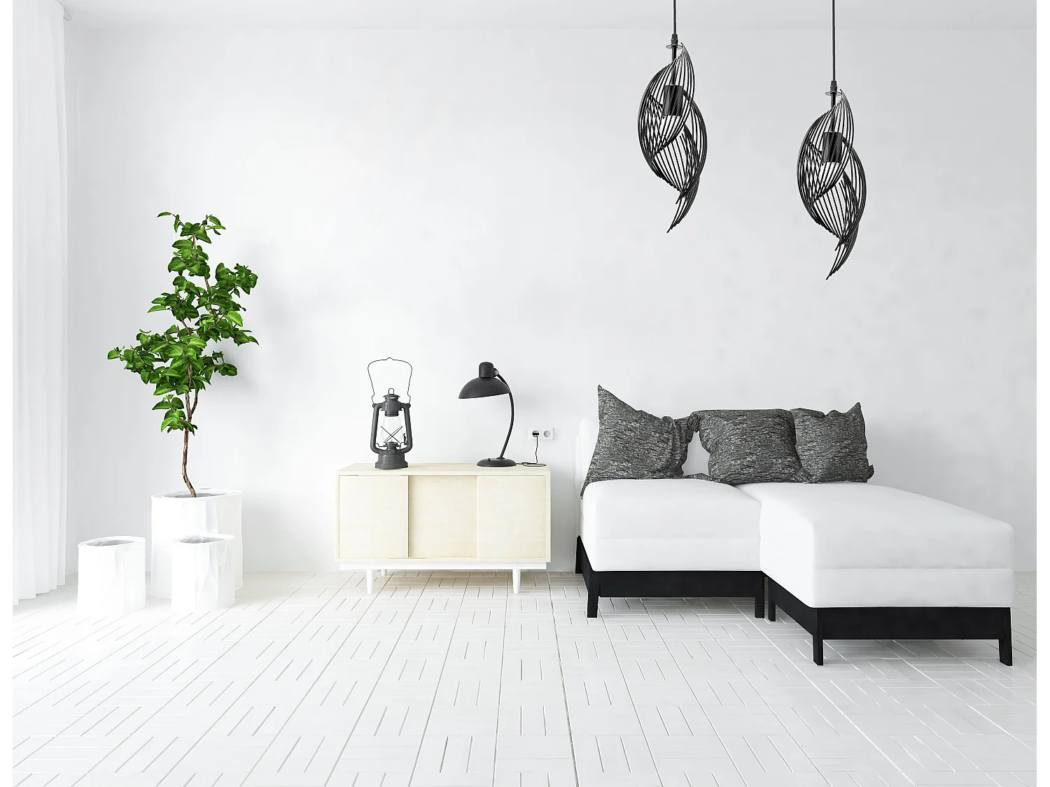 Lampe Suspendue Toolight App977-1Cp Black