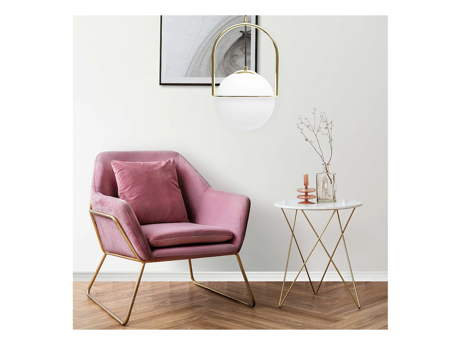 Hanglamp Toolight App1674-1Cpt Gold