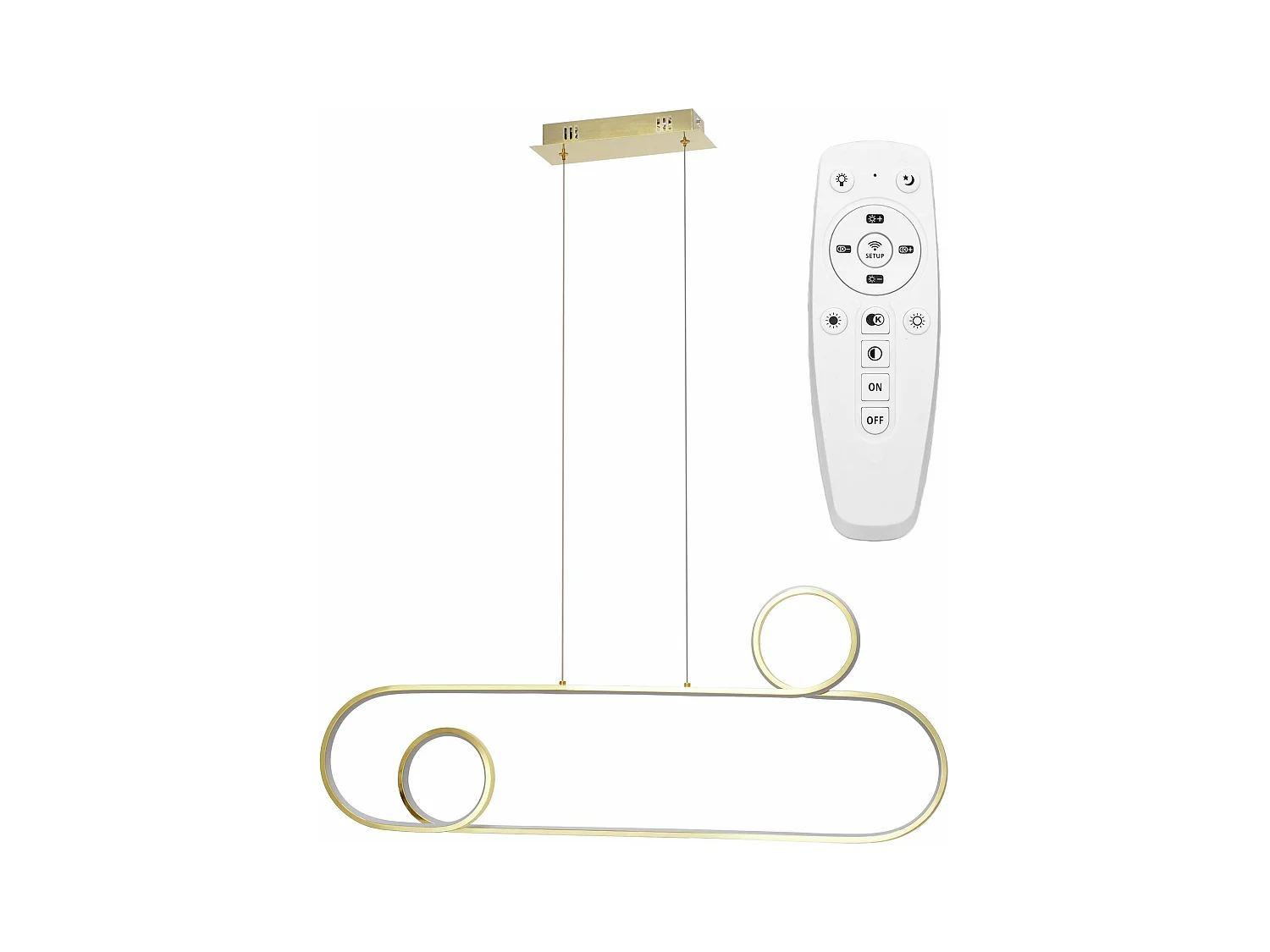 Lampe Suspendue Toolight Led App809-Cp Gold