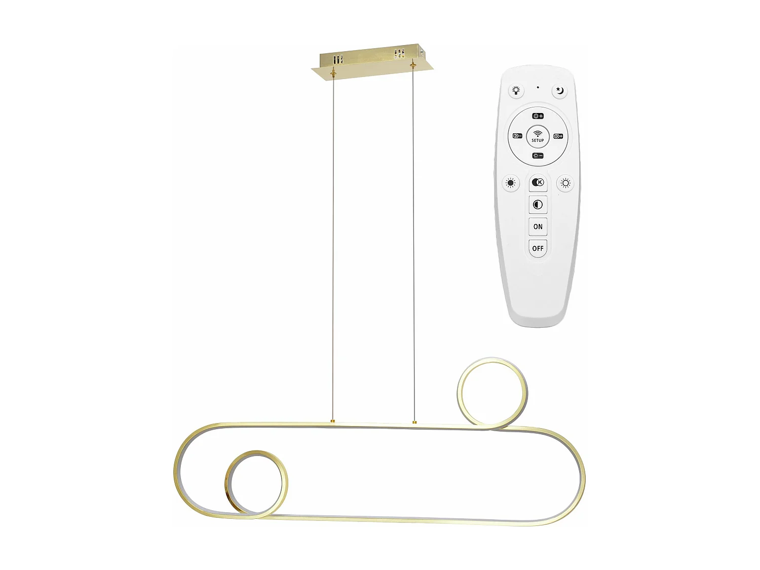 Lampe Suspendue Toolight Led App809-Cp Gold