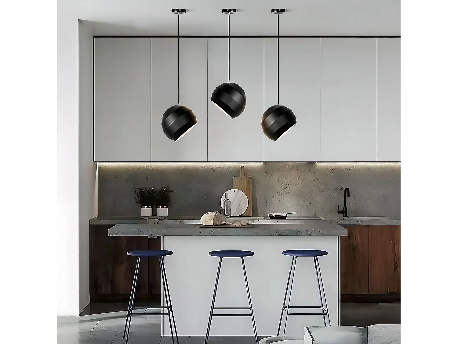 Lampe Suspendue Toolight App381-1Cp Black