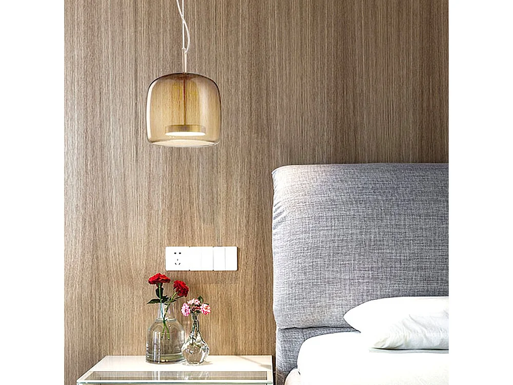 Hängelampe Toolight App613-1Cp Amber Brown