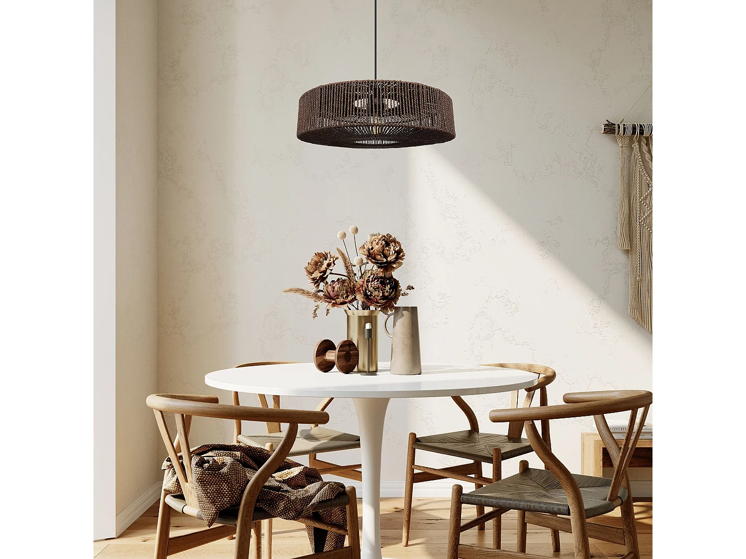 Lampe Suspendue Toolight App1295-1Cp Boho Brown
