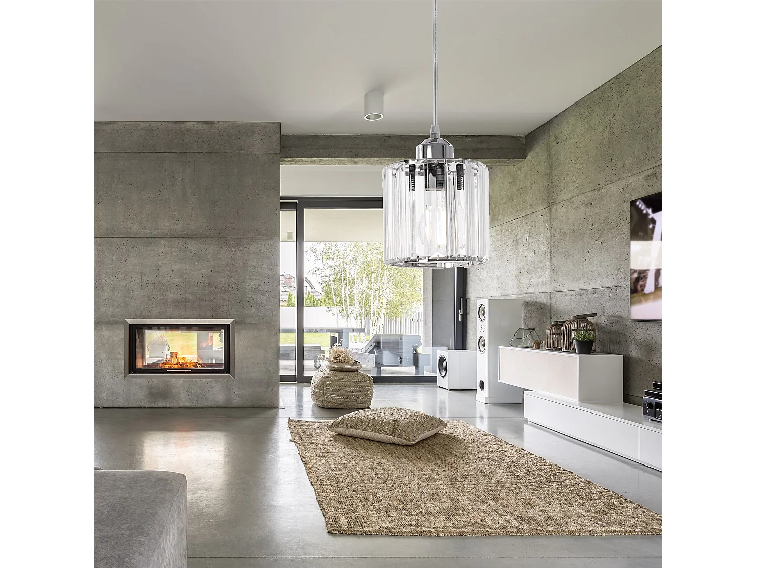 Lampe Suspendue Toolight App508-1Cp Chrome