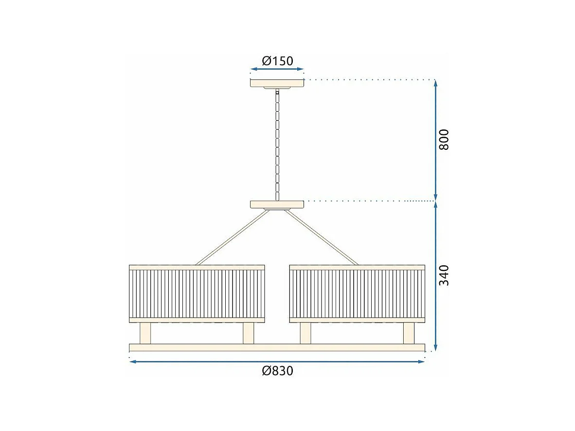Lampada Toolight App789-6C Transparent