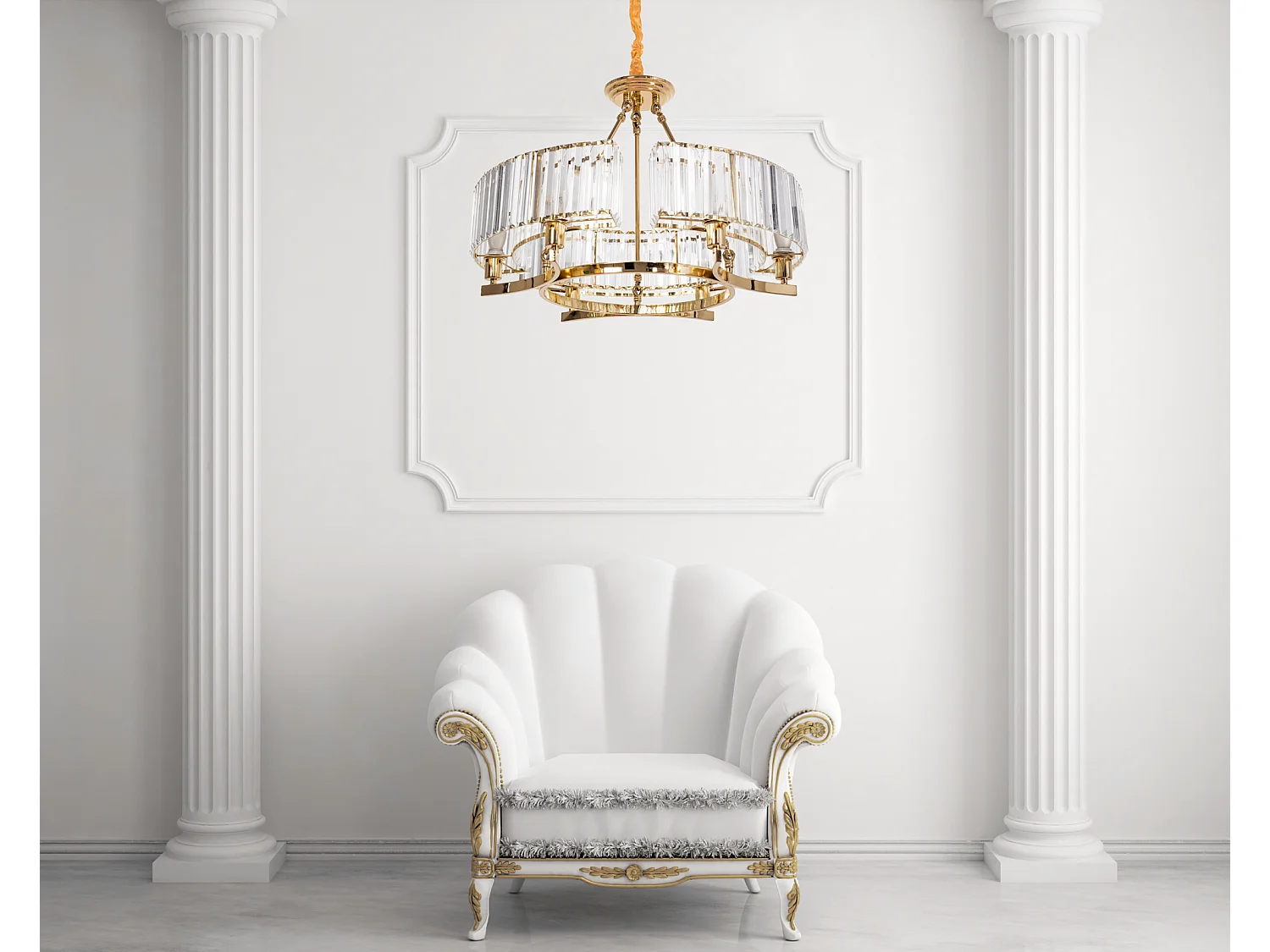 Lampe Suspendue Toolight App789-6C Transparent