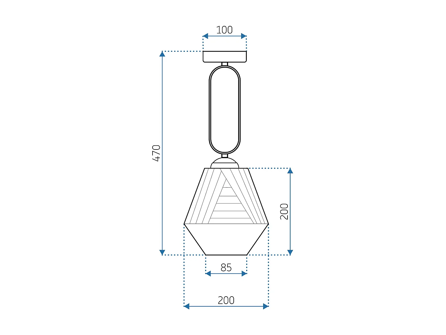 Lampada Toolight App1025-1Cp Gold