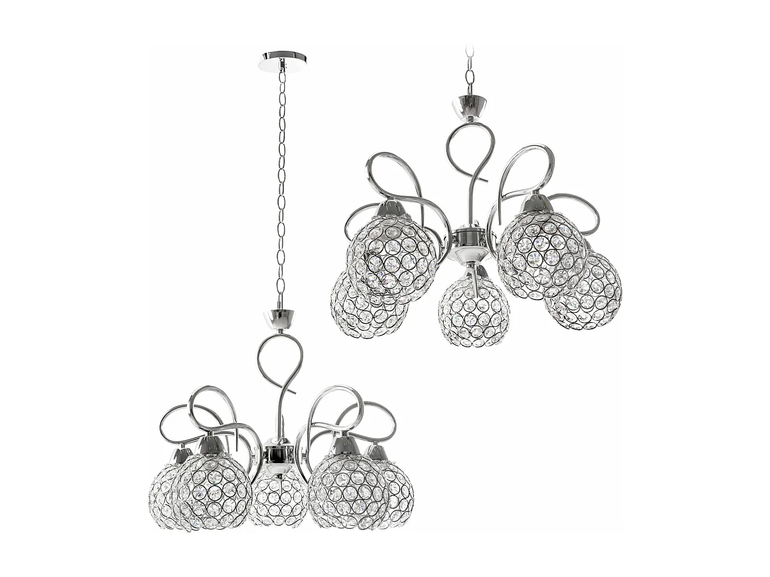 Lampe Suspendue Toolight App635-5C Grey