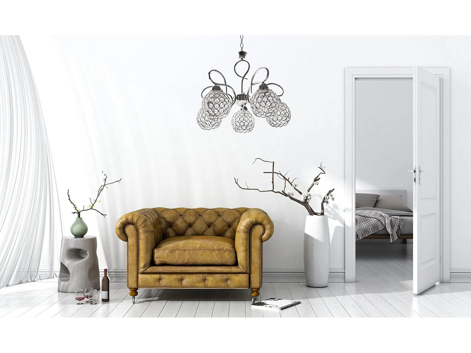 Lampe Suspendue Toolight App635-5C Grey