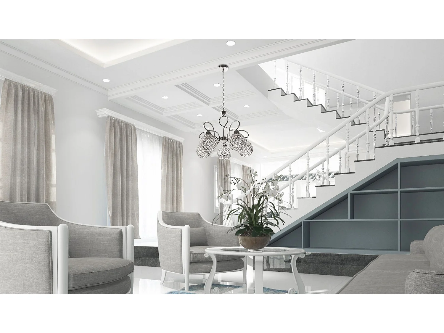 Lampe Suspendue Toolight App635-5C Grey