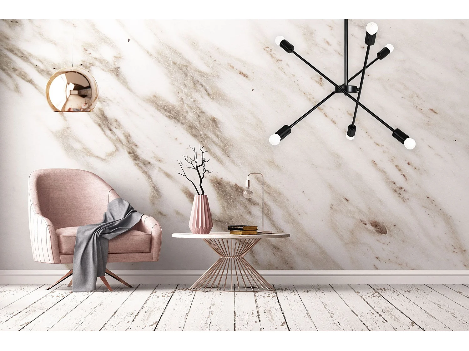 Lampe Suspendue Toolight App1114-6Cp Black