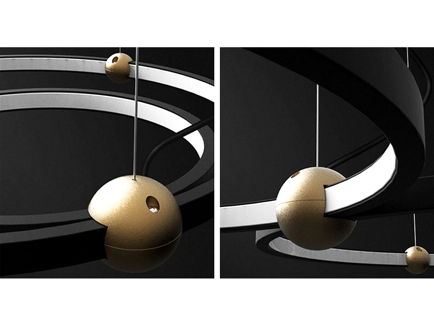 Lampe Suspendue Toolight App692-30-50 Black