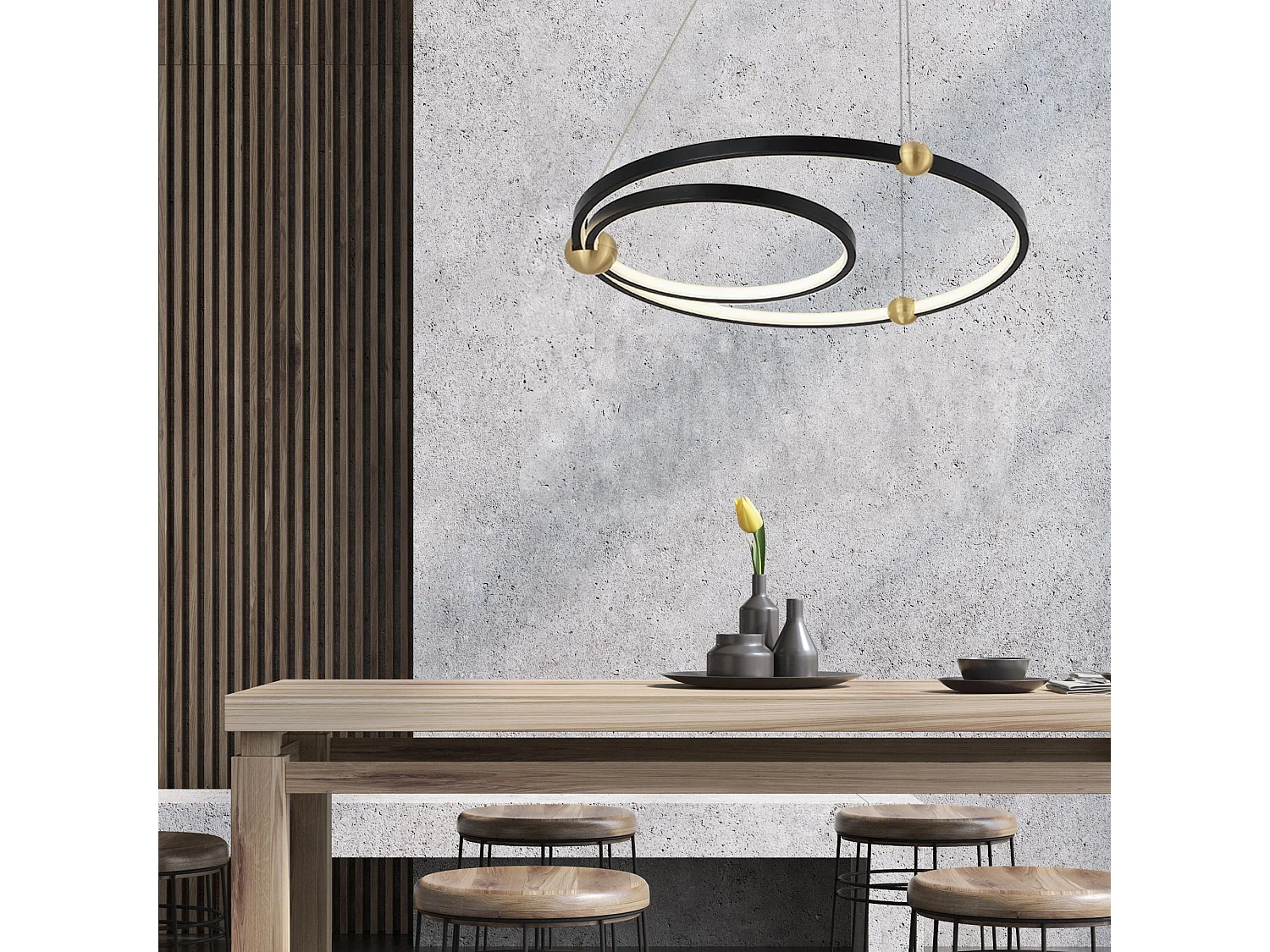 Lampe Suspendue Toolight App692-30-50 Black