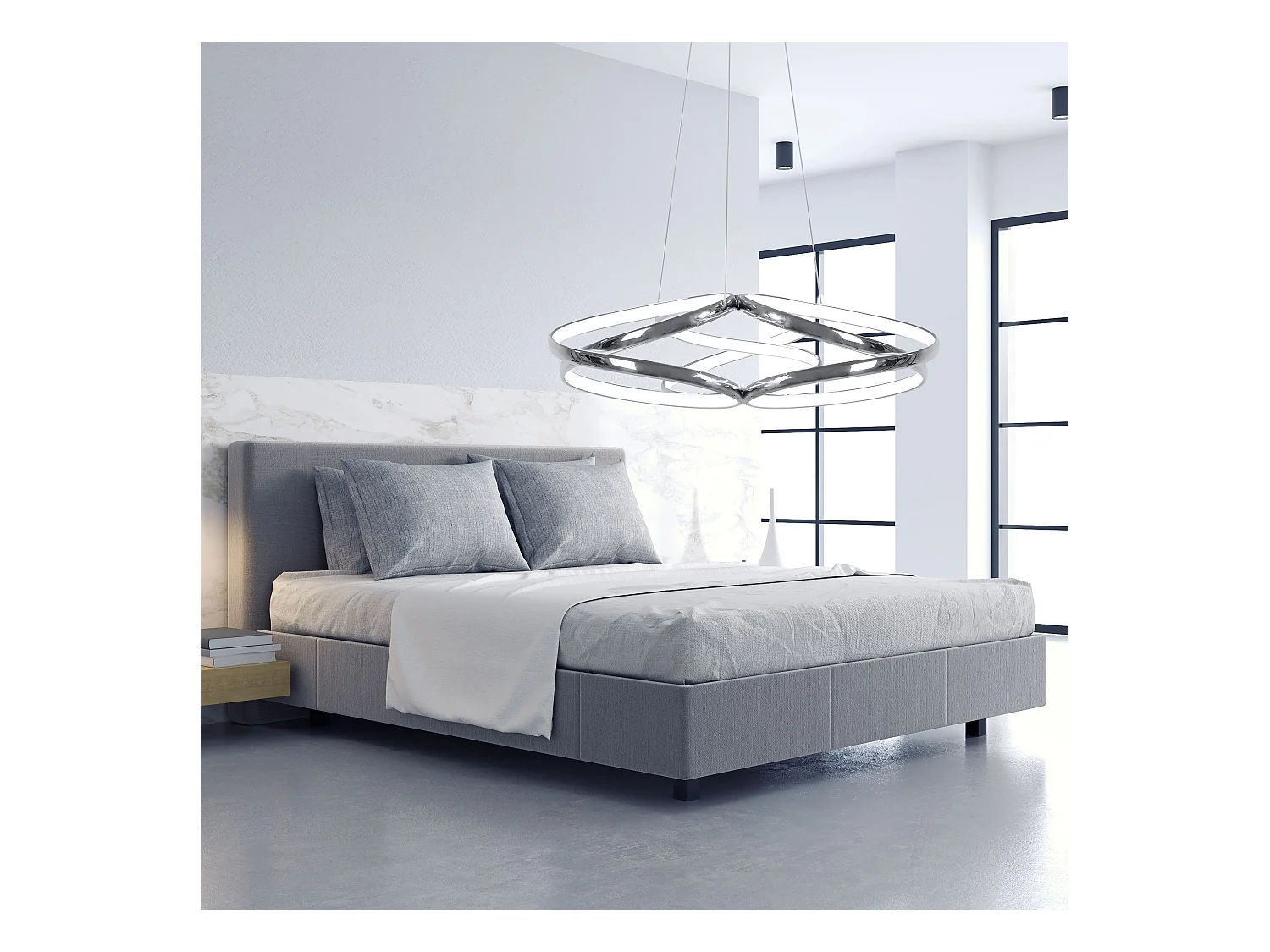 Lampe Suspendue Toolight Led App795-Cp Flat Chrome