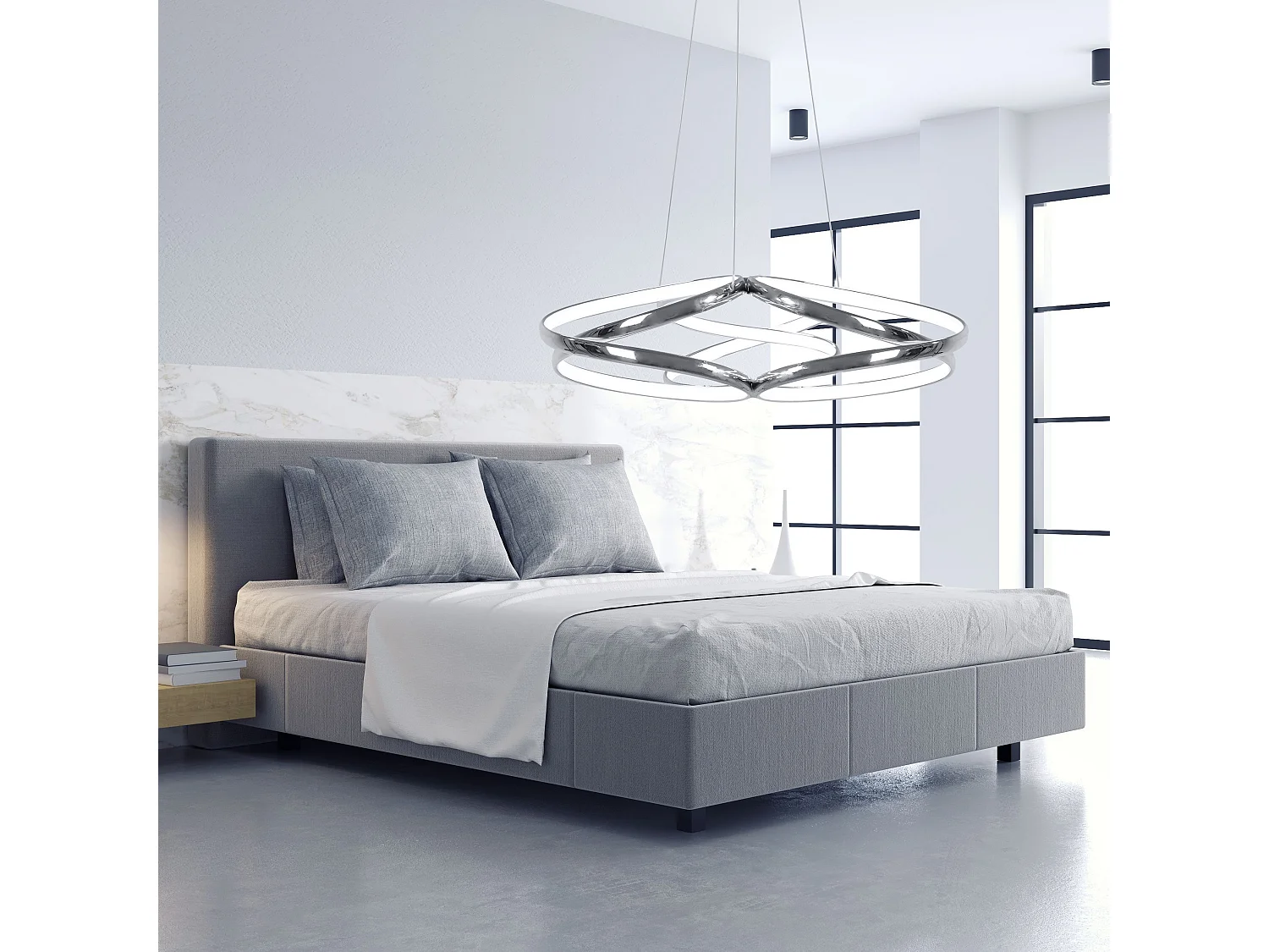 Lampe Suspendue Toolight Led App795-Cp Flat Chrome