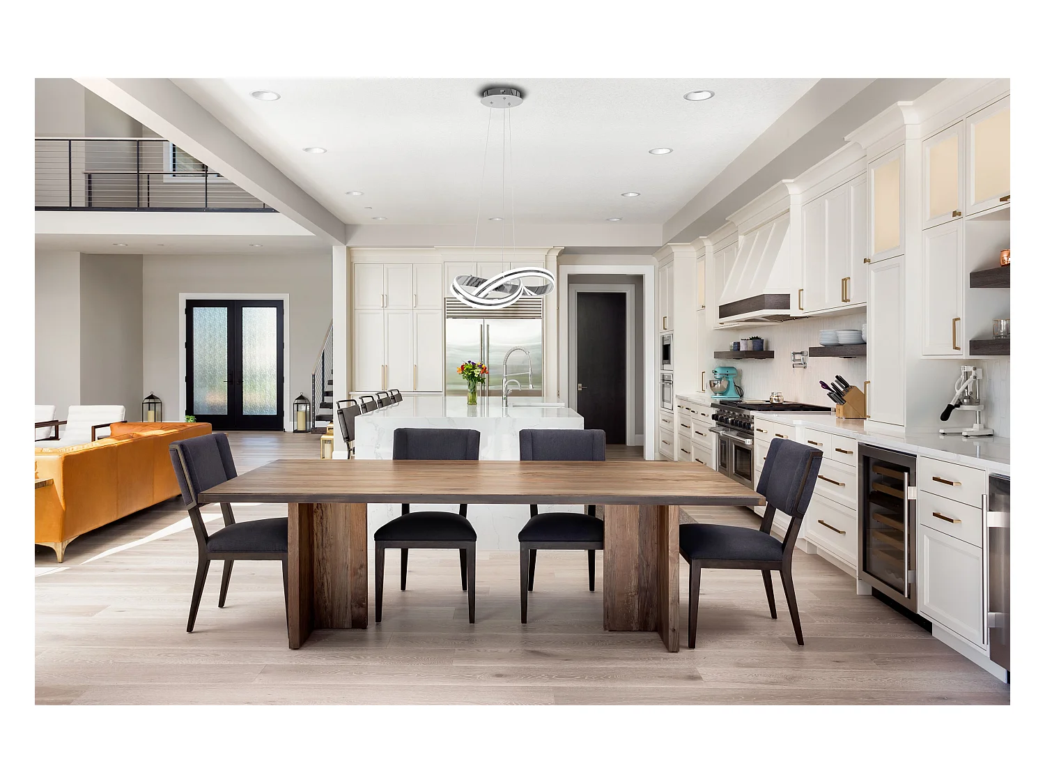 Lampe Suspendue Toolight Led App819-Cp Ring Chrome