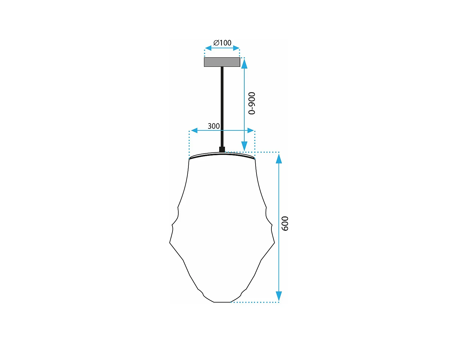 Hängelampe Toolight App1322-1Cp Boho Brown