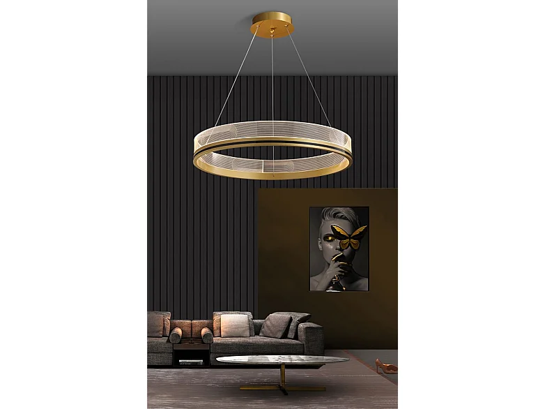 Lampe Suspendue Toolight App1190-Cp 60Cm Gold