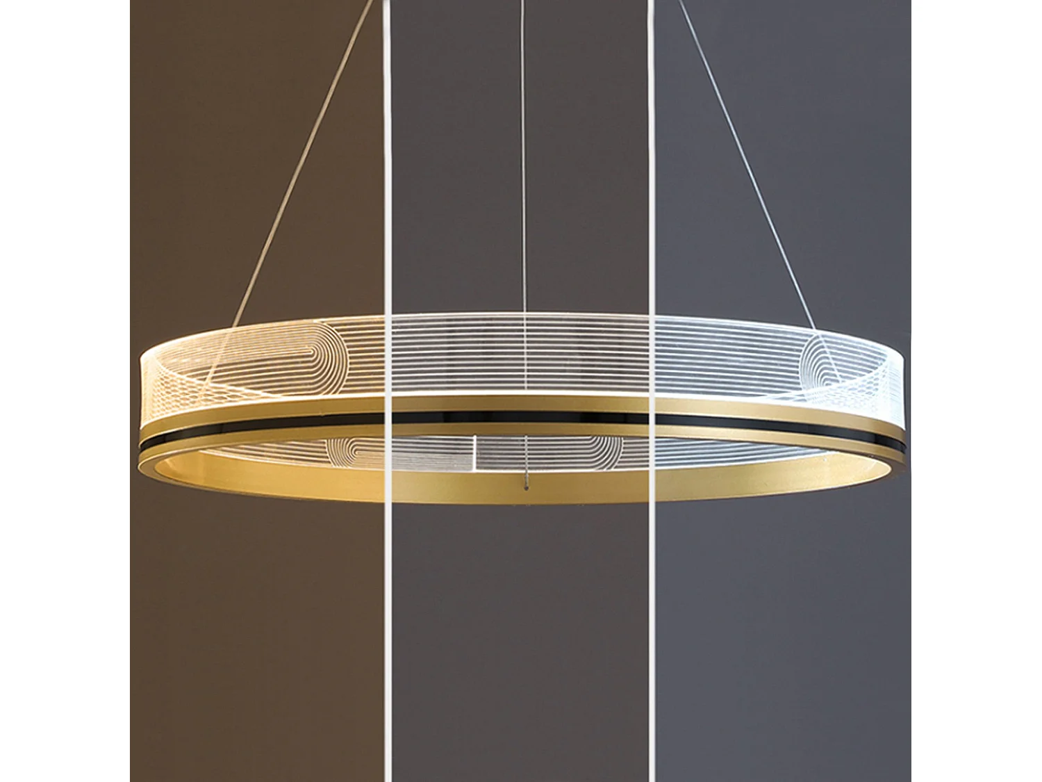 Lampe Suspendue Toolight App1190-Cp 60Cm Gold