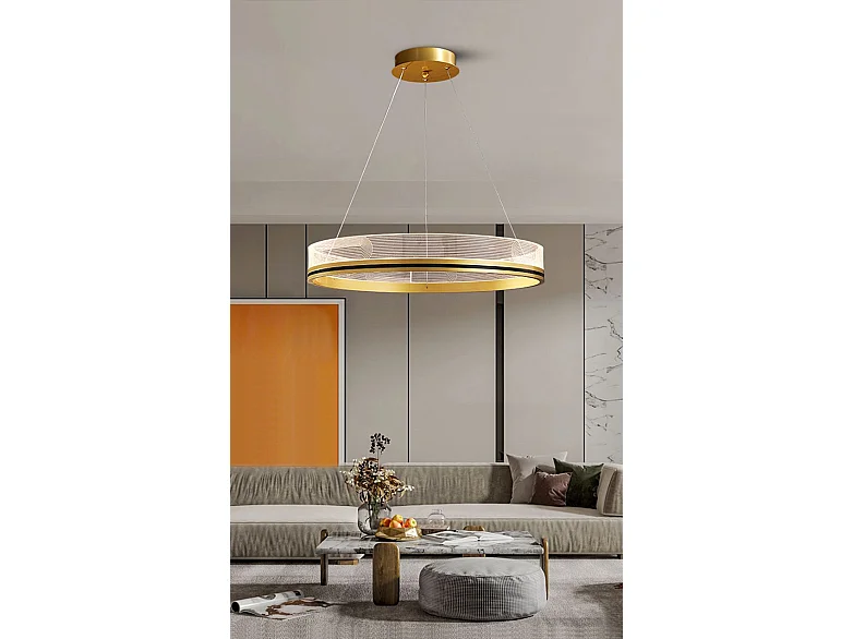 Lampe Suspendue Toolight App1190-Cp 60Cm Gold