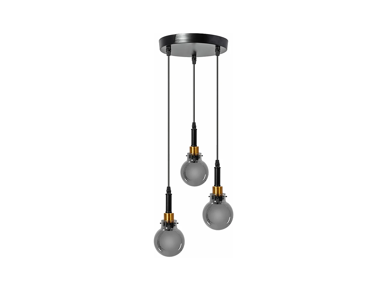 Lampe Suspendue Toolight App1125-3Cp Black Gold