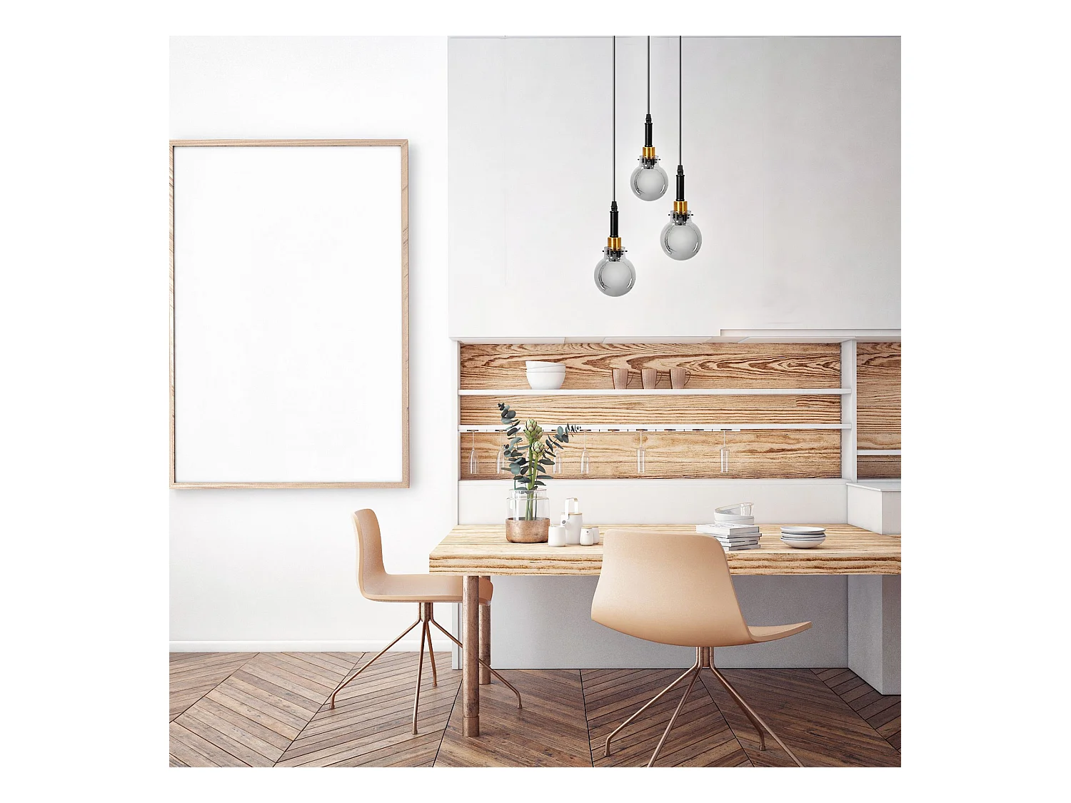 Lampe Suspendue Toolight App1125-3Cp Black Gold