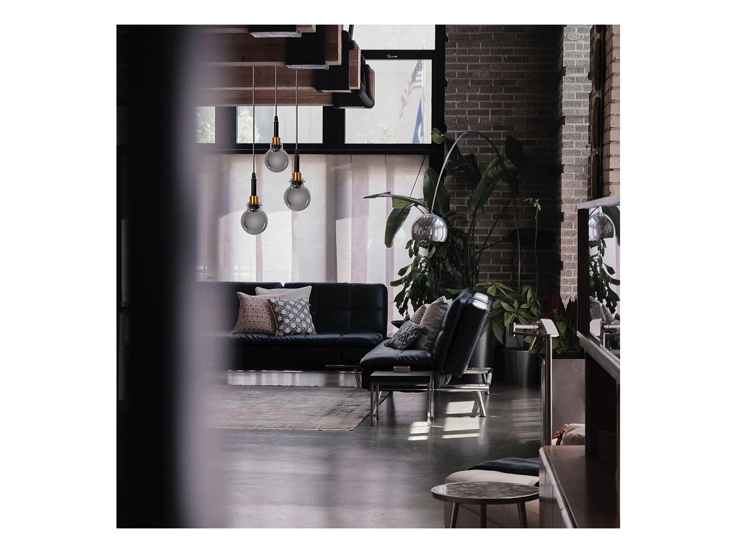 Lampe Suspendue Toolight App1125-3Cp Black Gold