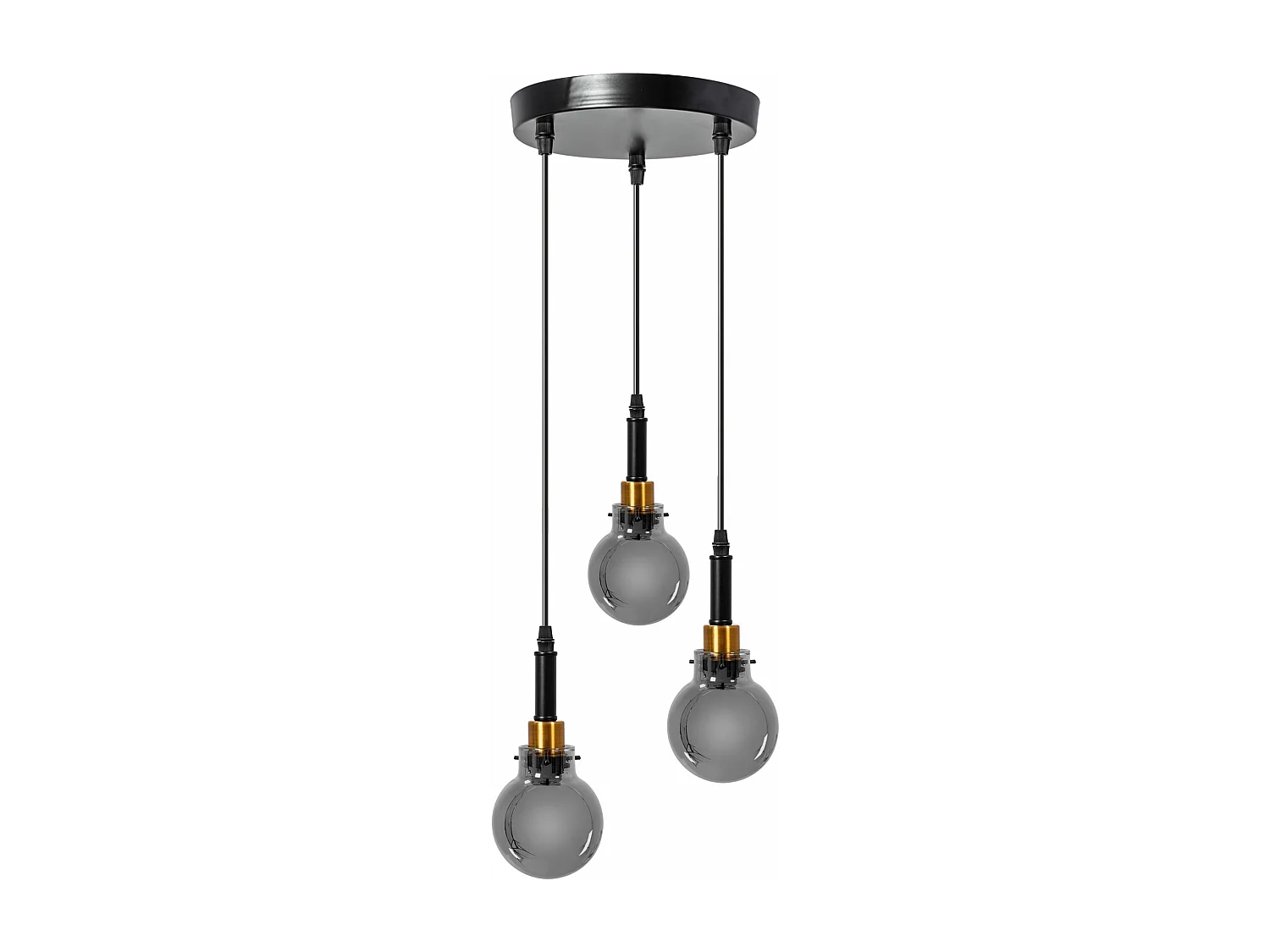 Lampe Suspendue Toolight App1125-3Cp Black Gold