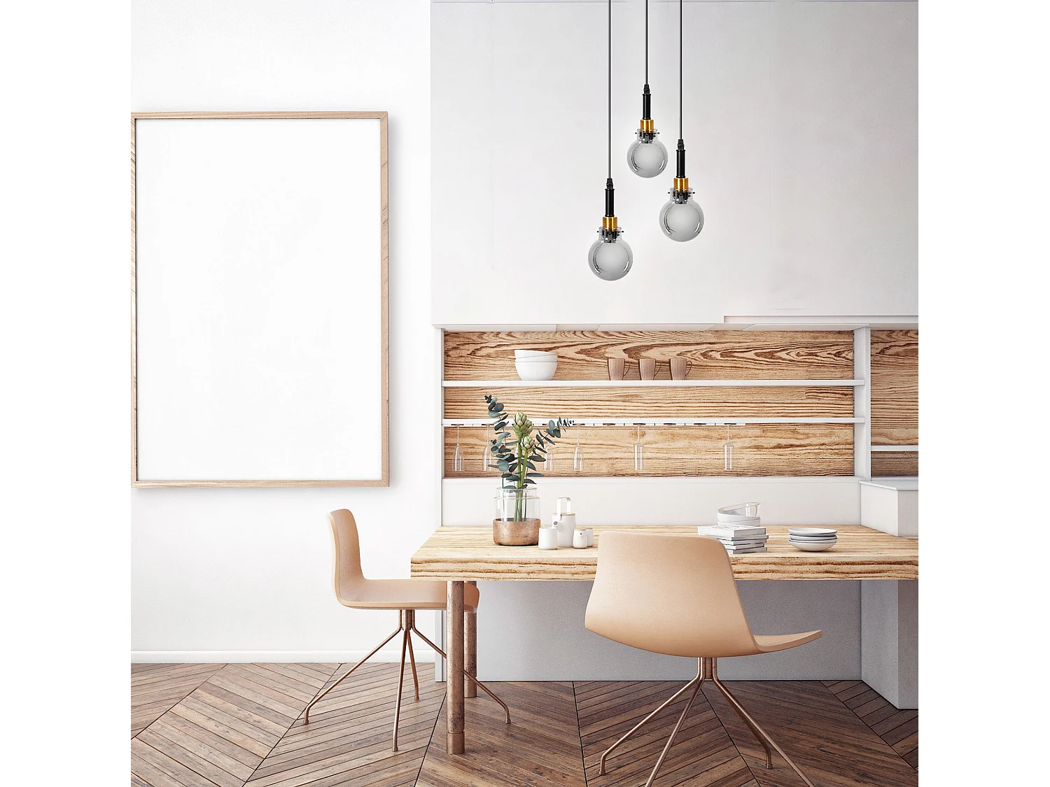 Lampe Suspendue Toolight App1125-3Cp Black Gold