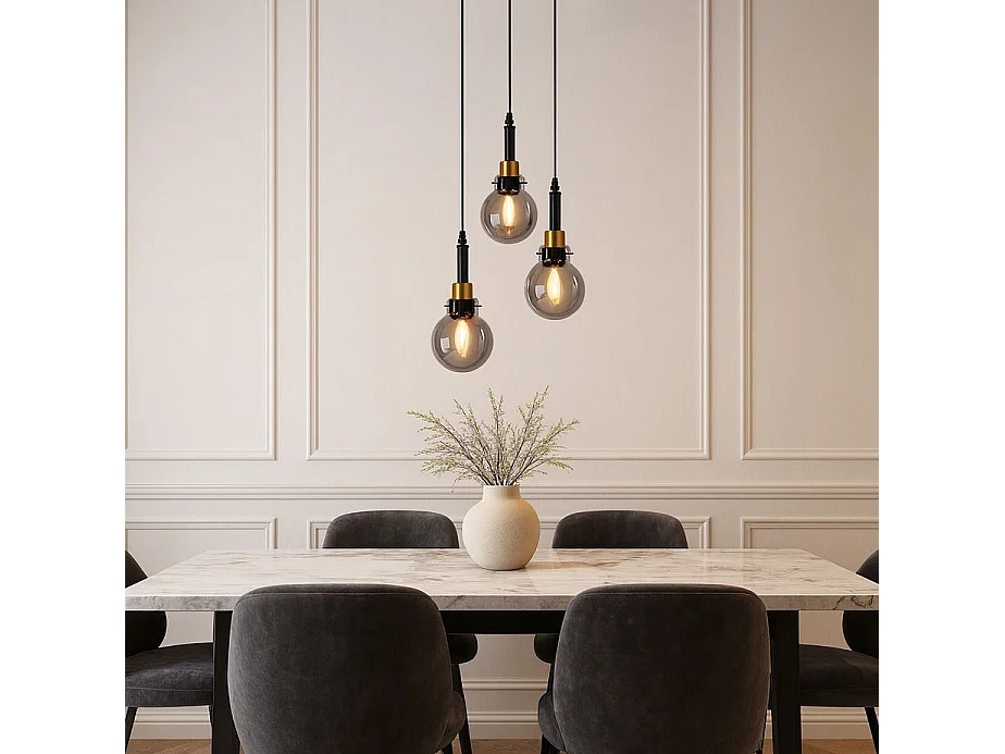 Toolight pendant ceiling lamp APP1125-3CP Black Gold