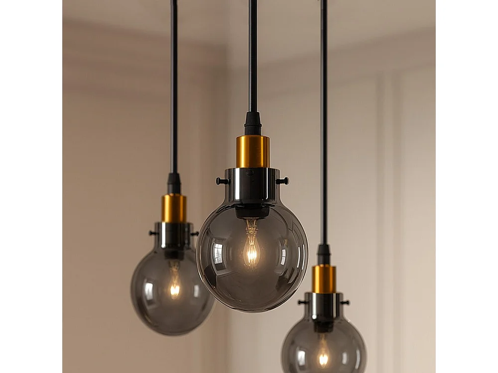 Toolight pendant ceiling lamp APP1125-3CP Black Gold