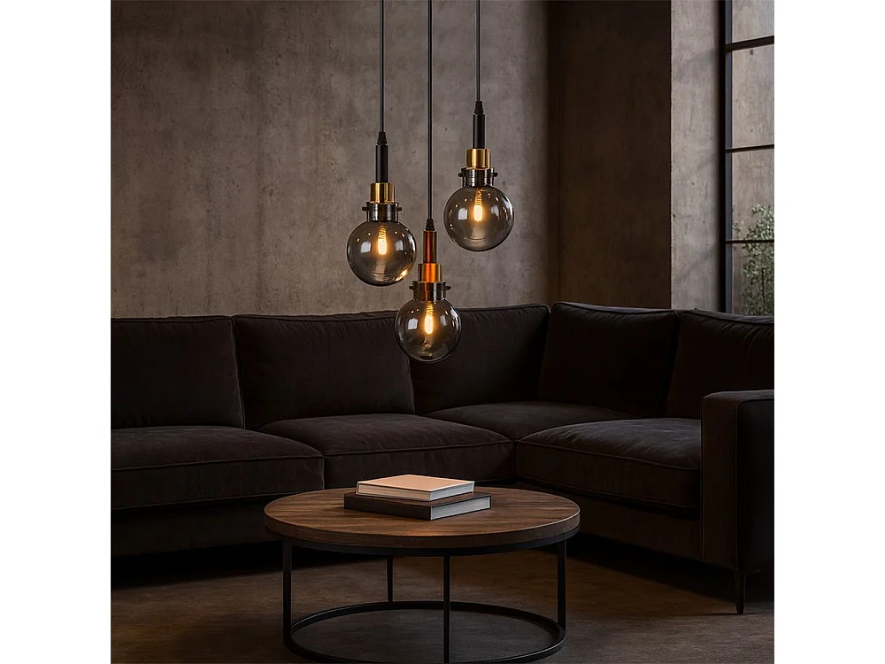 Toolight pendant ceiling lamp APP1125-3CP Black Gold