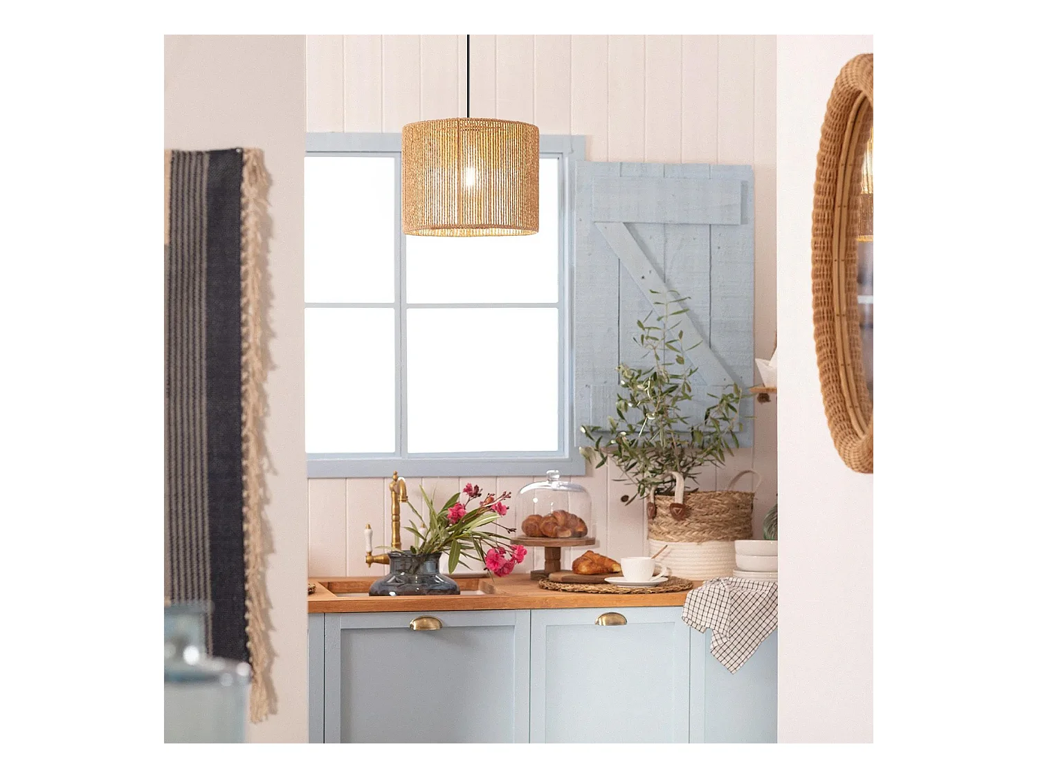 Lampe Suspendue Toolight App1324-1Cp Boho 30Cm Brown