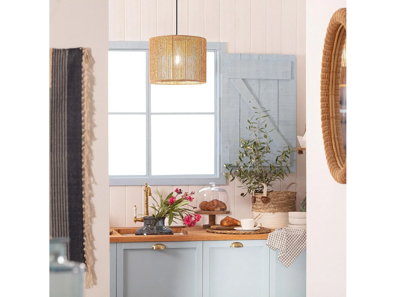 Lampe Suspendue Toolight App1324-1Cp Boho 30Cm Brown