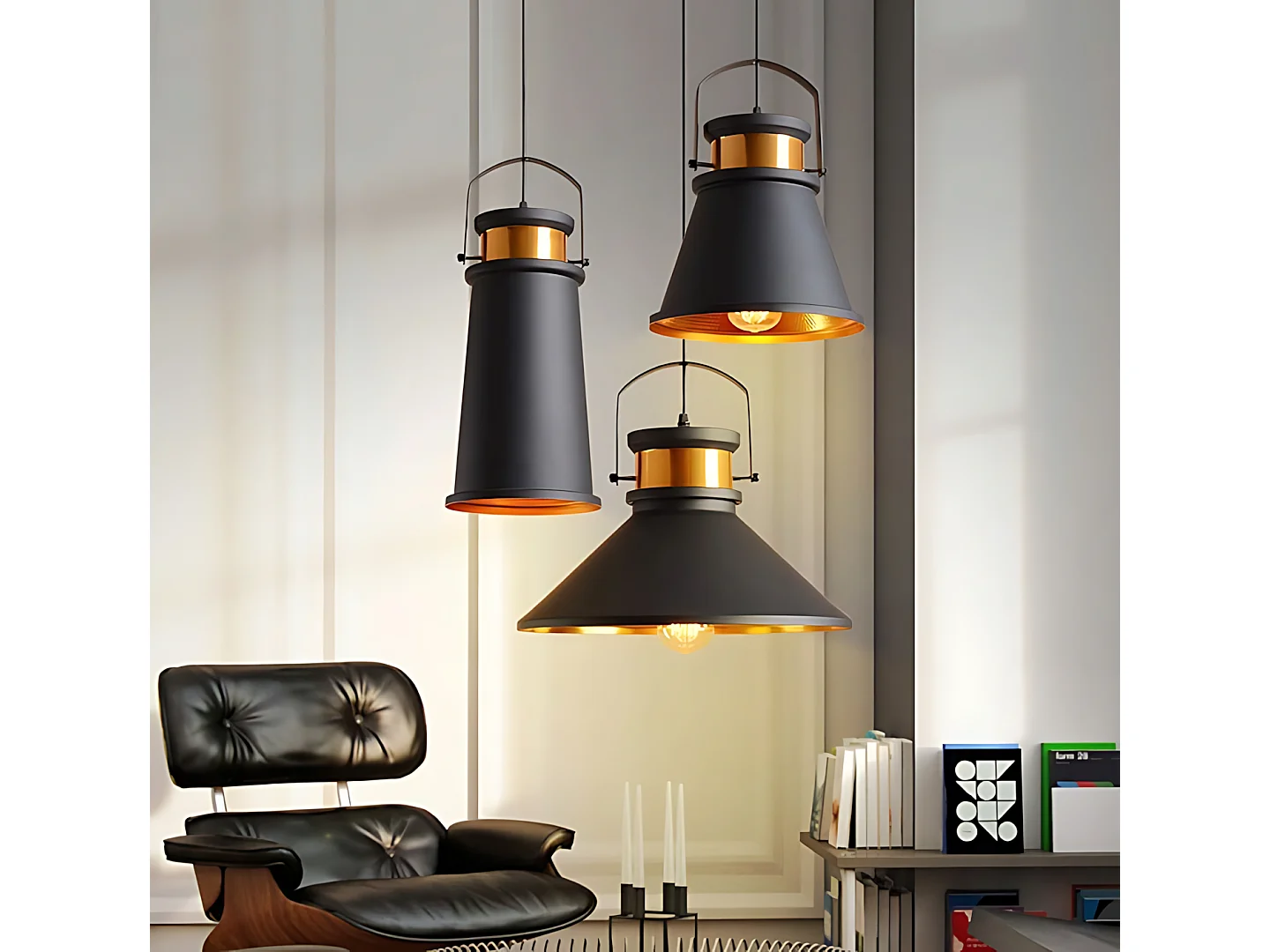 Lampe Suspendue Toolight App173-1Cp Asti A Black