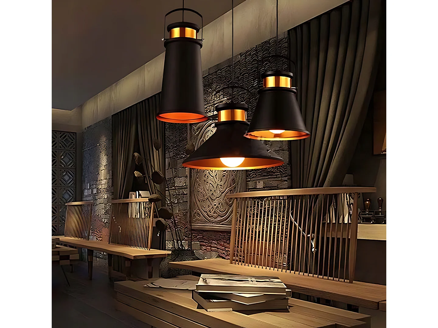 Lampe Suspendue Toolight App173-1Cp Asti A Black