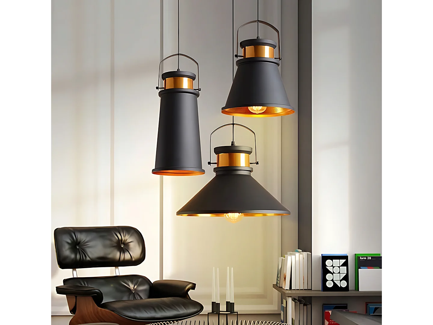 Lampe Suspendue Toolight App173-1Cp Asti A Black