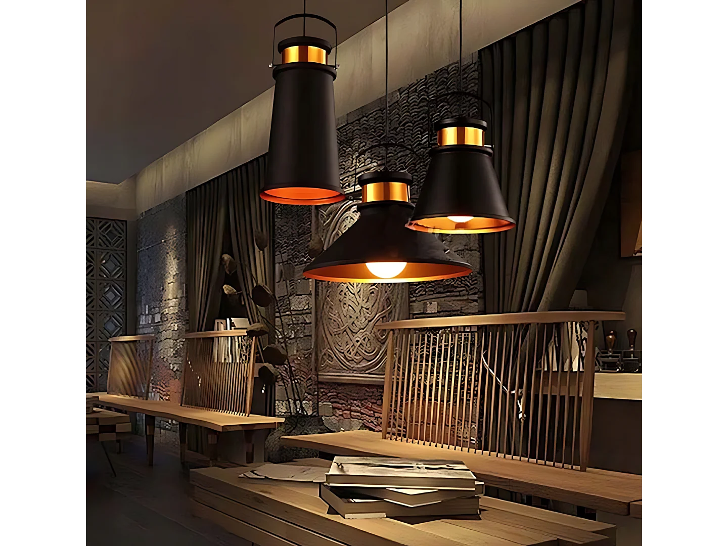 Lampe Suspendue Toolight App173-1Cp Asti A Black