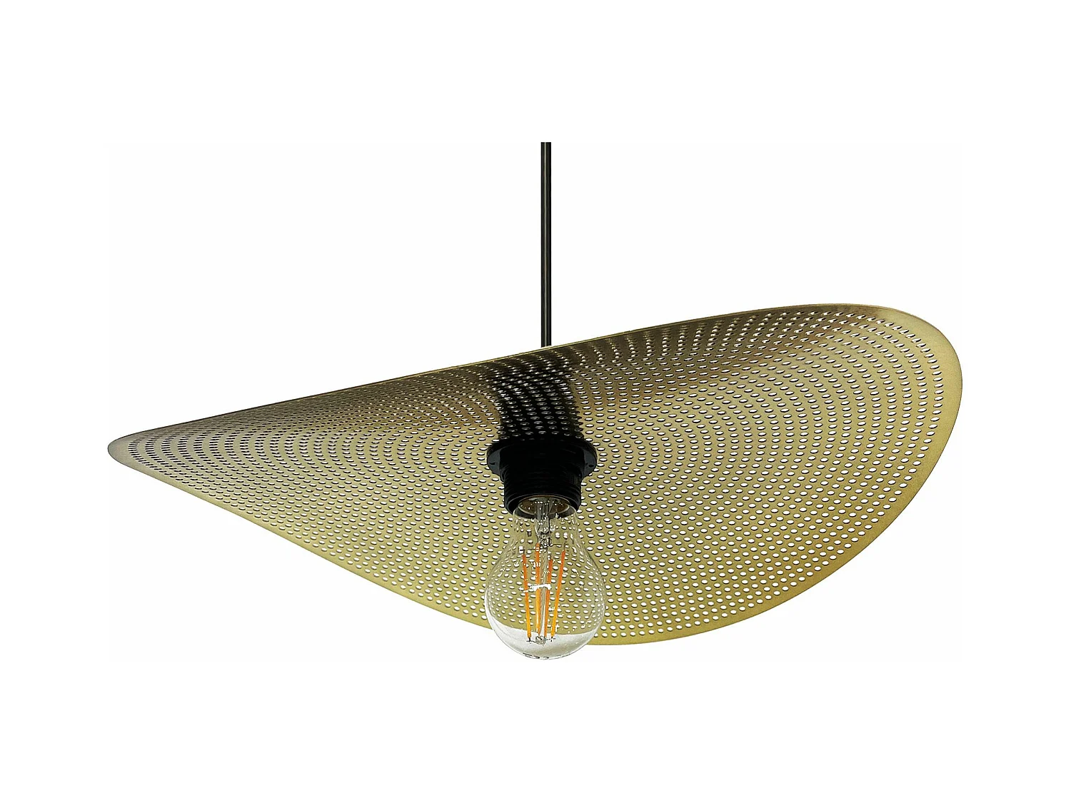 Lampe Suspendue Toolight App1470-1Cp Black Brush Gold