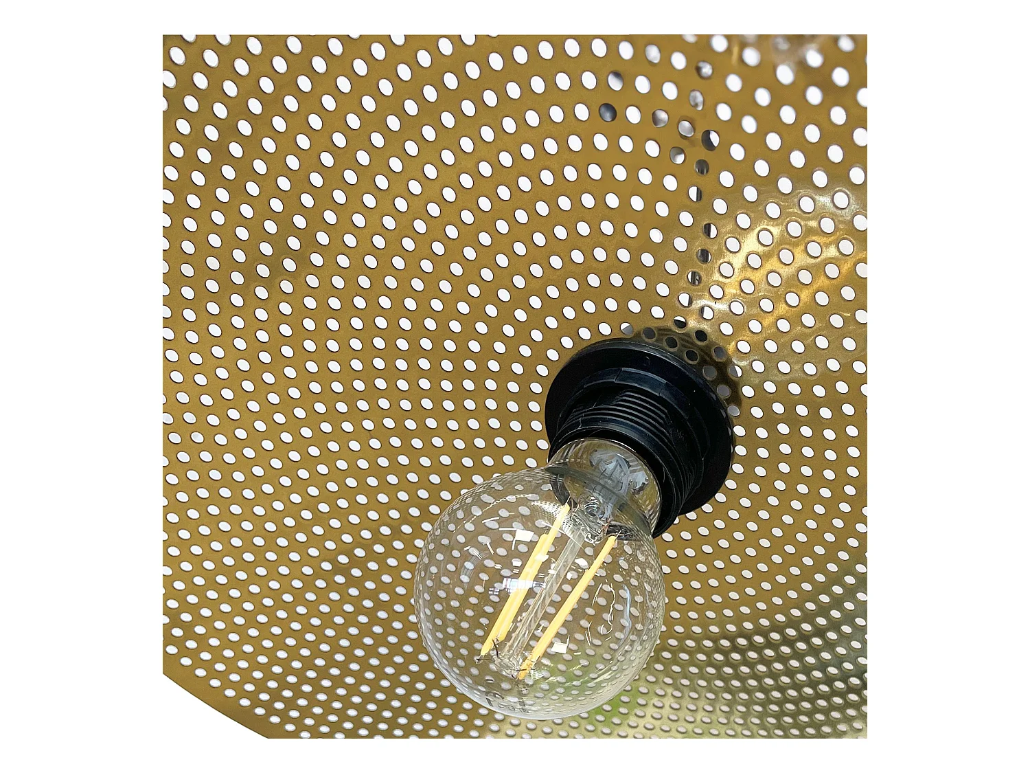 Lampe Suspendue Toolight App1470-1Cp Black Brush Gold