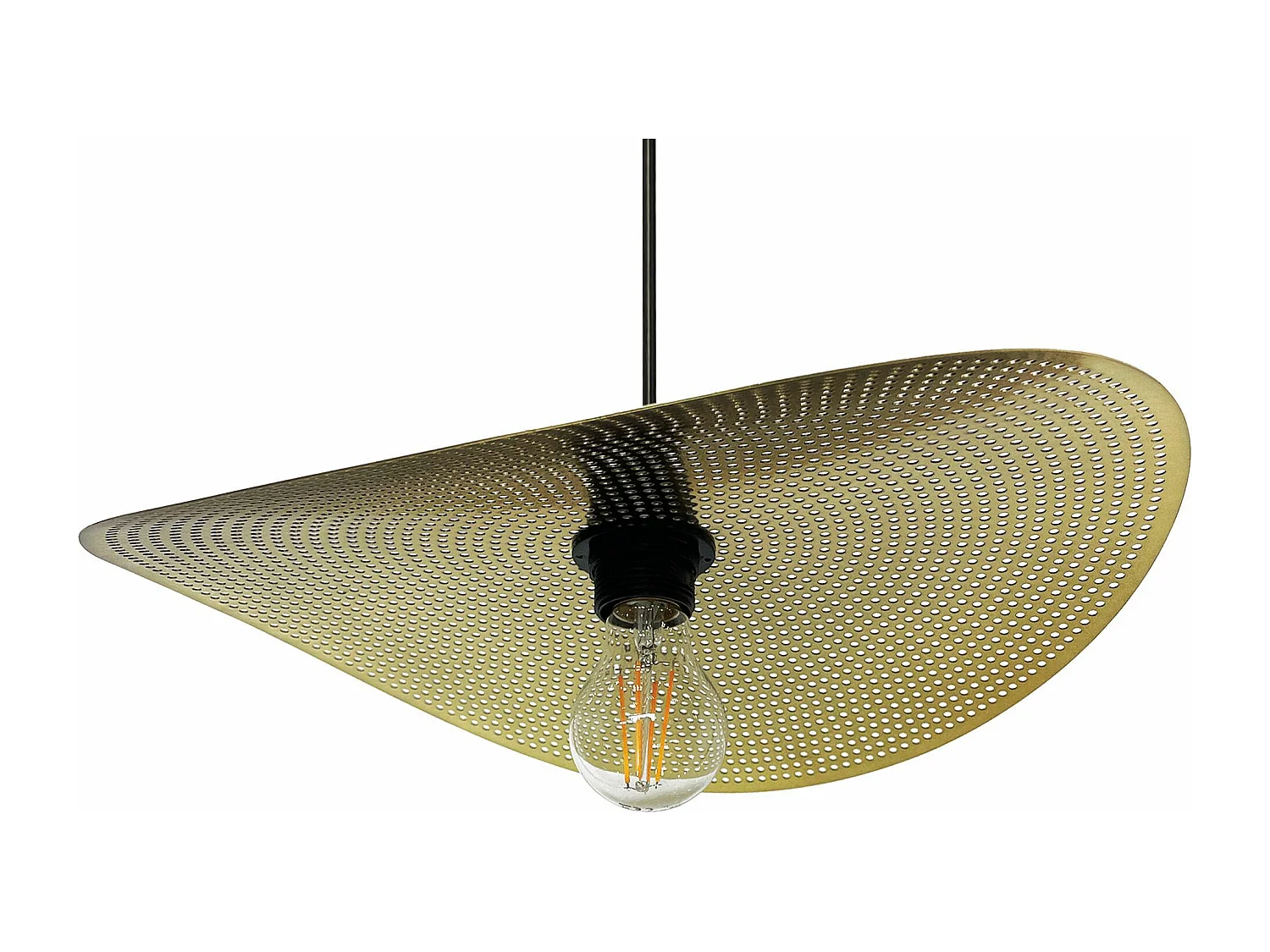 Lampe Suspendue Toolight App1470-1Cp Black Brush Gold