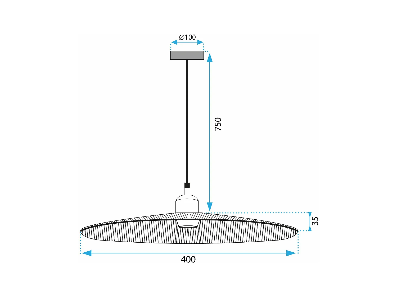 Lampada Toolight App1311-1Cp Boho Brown