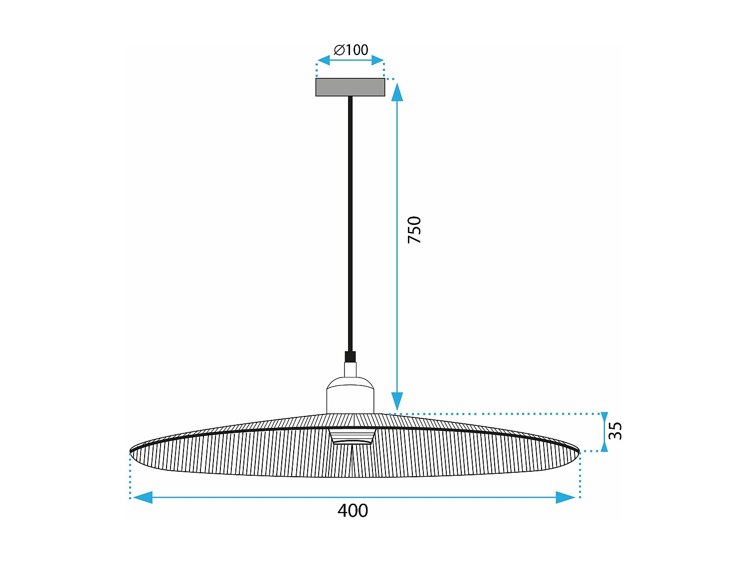 Lampada Toolight App1311-1Cp Boho Brown