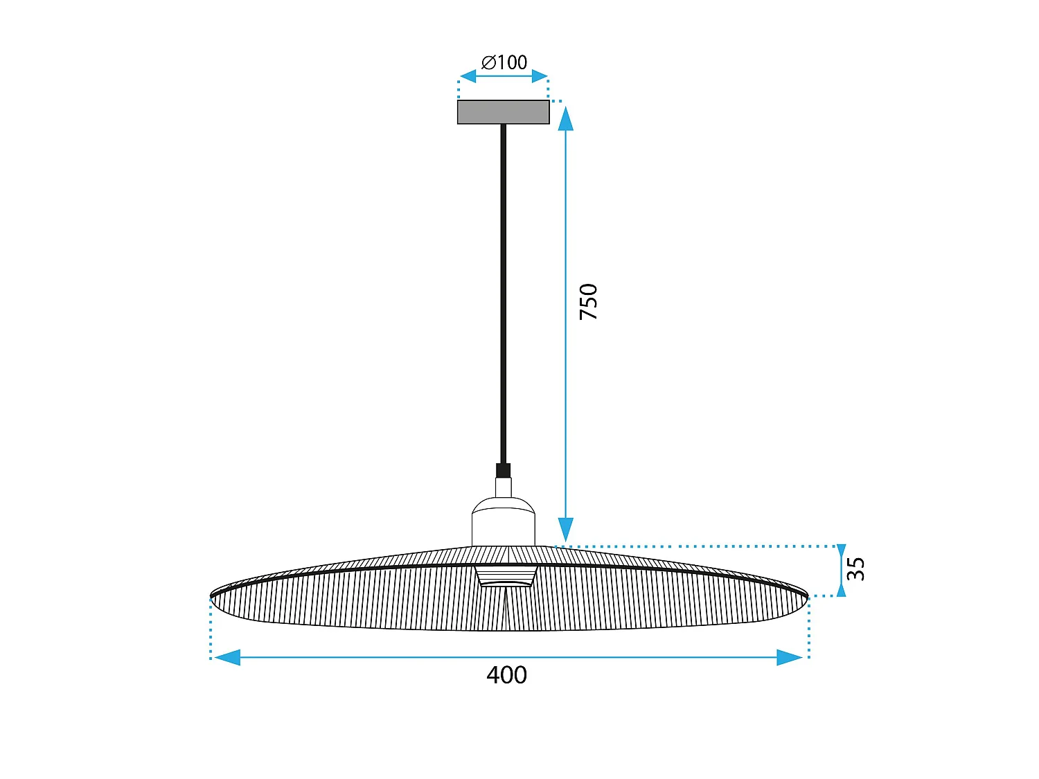 Toolight pendant ceiling lamp APP1311-1CP BOHO Brown