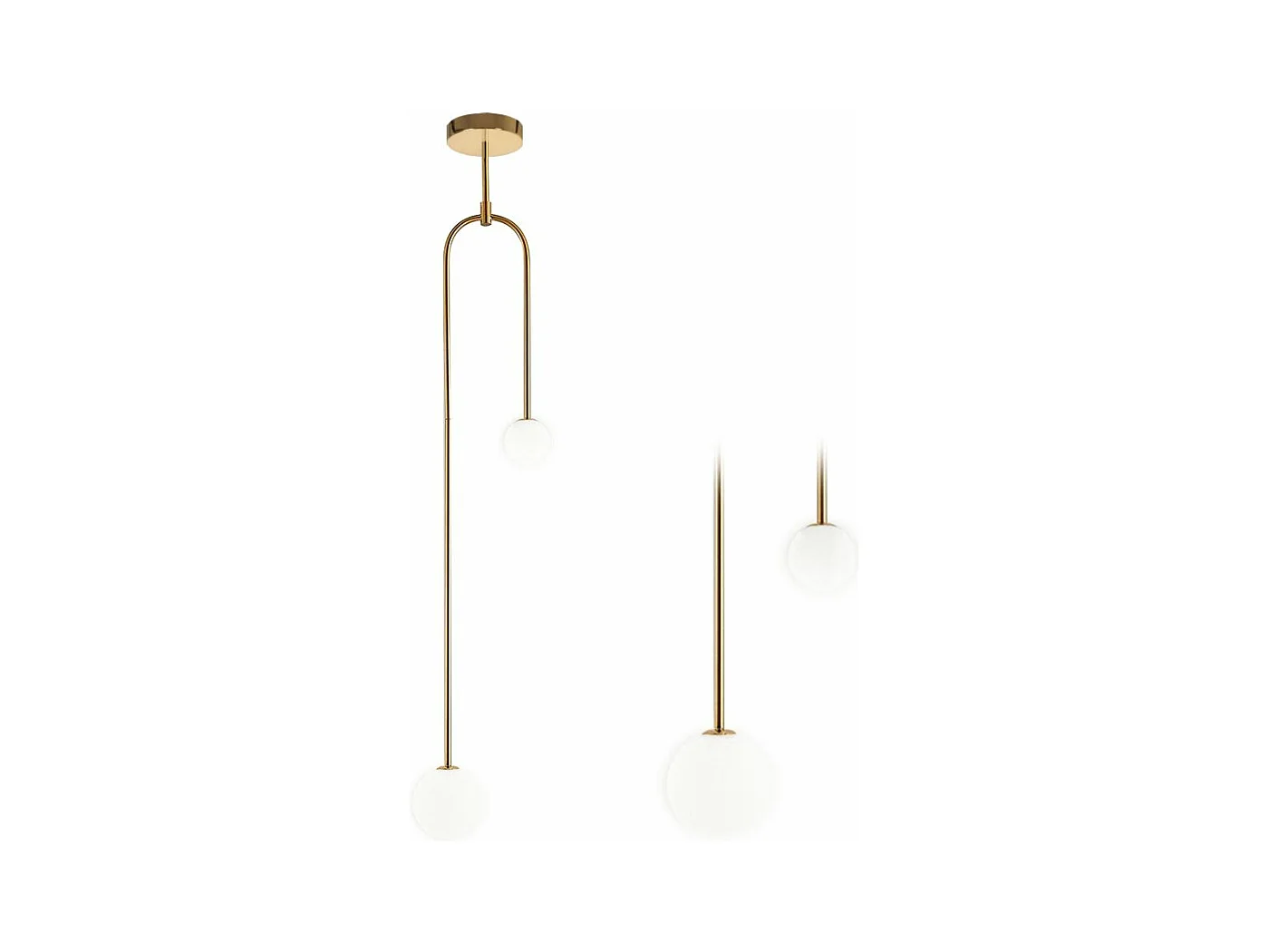 Lampe Suspendue Toolight App964-2Cp Gold